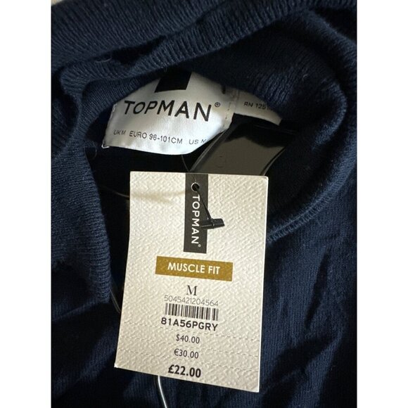 NWT Mens Topman Muscle Fit Turtleneck Sweater M - Picture 3 of 3